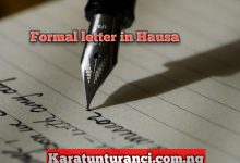 How to write formal letter in Hausa?