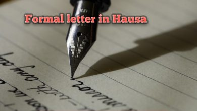 How to write formal letter in Hausa?